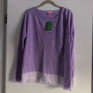 Purple Lilly Pulitzer Cashmere Sweater